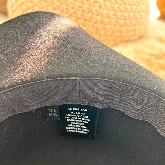 Le Chateau Wool black hat - M/L - Picture 3 of 5
